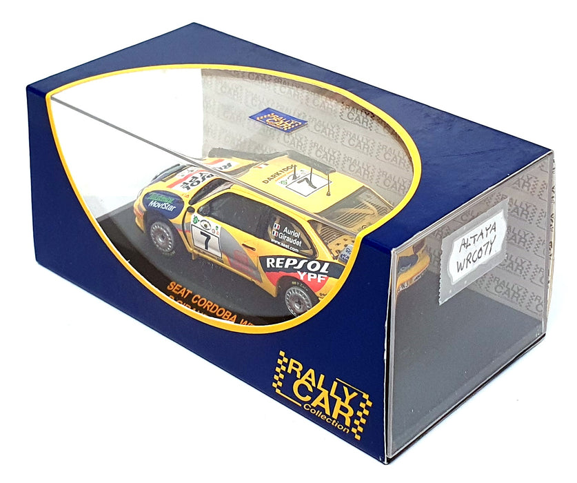 Altaya 1/43 Scale WRC07Y - Seat Cordoba WRC #7 Safari Rally 2000 - Yellow