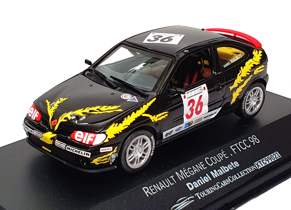 Onyx 1/43 Scale XTC99021 - Renault Megane #36 FTCC 98 D. Malbete - Black