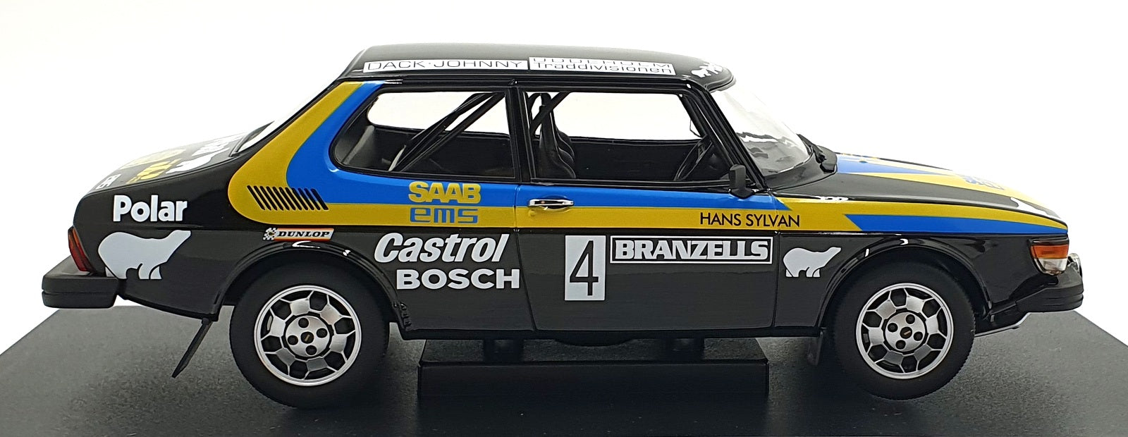 MCG 1/18 Scale Diecast MCG18826R - Saab 99 EMS Swedish Rally #4 1977