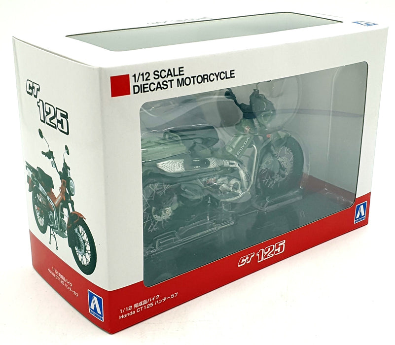Aoshima 1/12 Scale 11224-4000 - Honda CT125 Motorbike - Green