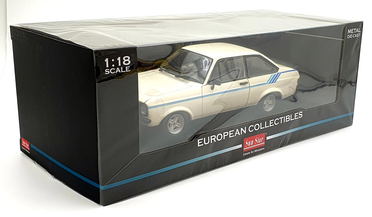 Sun Star 1/18 Diecast 4636R - 1980 Ford Escort Harrier - Diamond White