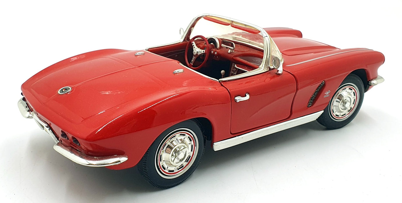 Ertl 1/18 Scale Diecast 16126V - 1962 Chevrolet Corvette - Met Red