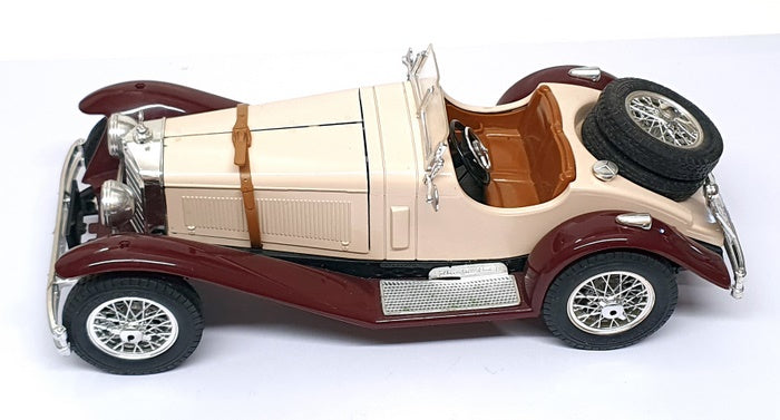 Burago 1/18 Scale 25625Q - Mercedes Benz SSK - Beige/Maroon