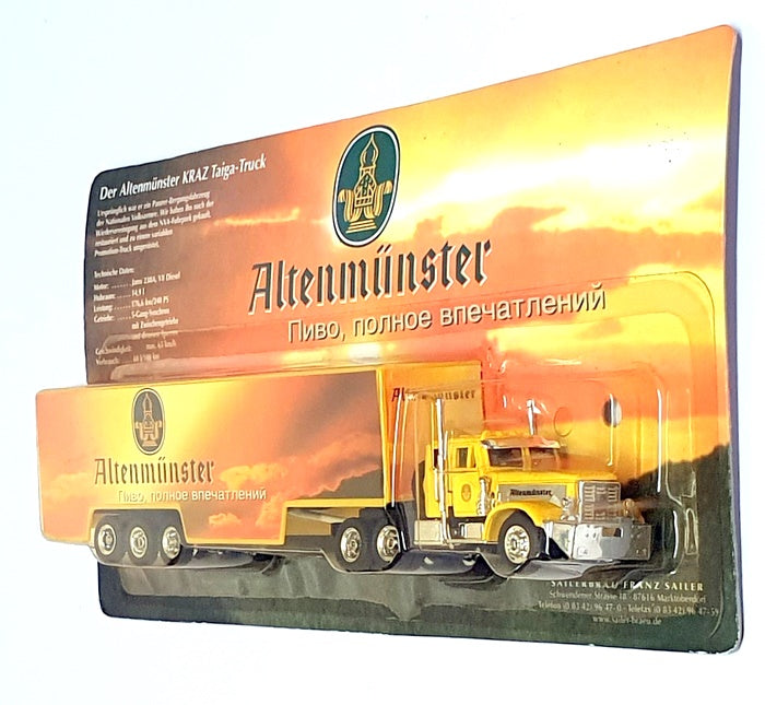 Grell Models 1/87 Scale GR03 - Kraz Truck & Trailer Altenmunster - Yellow
