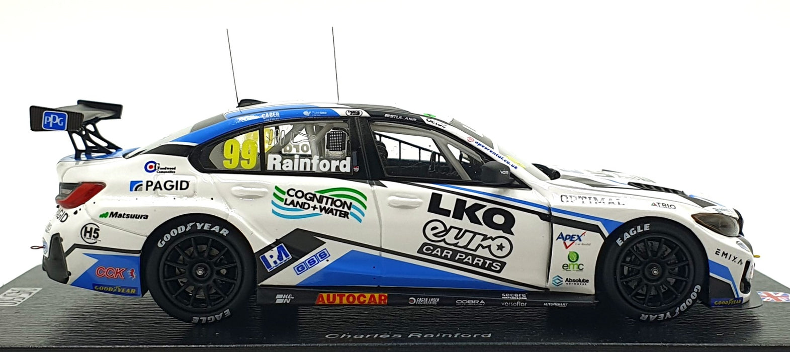 Spark 1/43 Scale UK034 - BMW 330i BTCC #99 Brands Hatch Indy Race 3 1st 2025