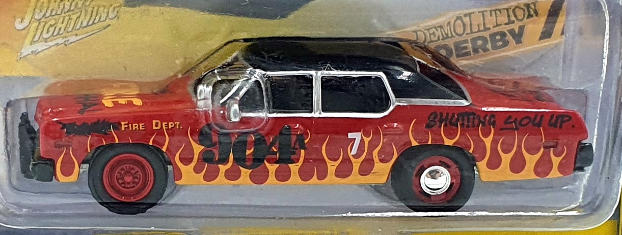 Johnny Lightning 1/64 Scale JLSF017 - 1974 Dodge Monaco #904 Demolition Derby