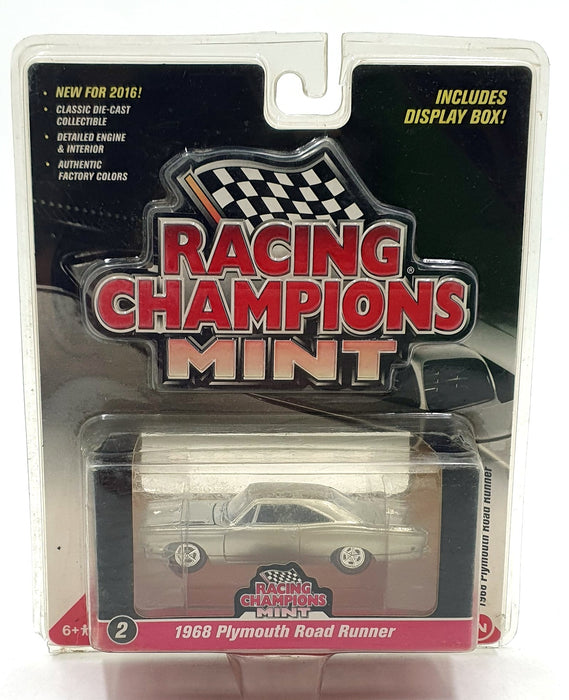 Racing Champions 1/64 Scale RC001 - 1968 Plymouth Road Runner - Silver