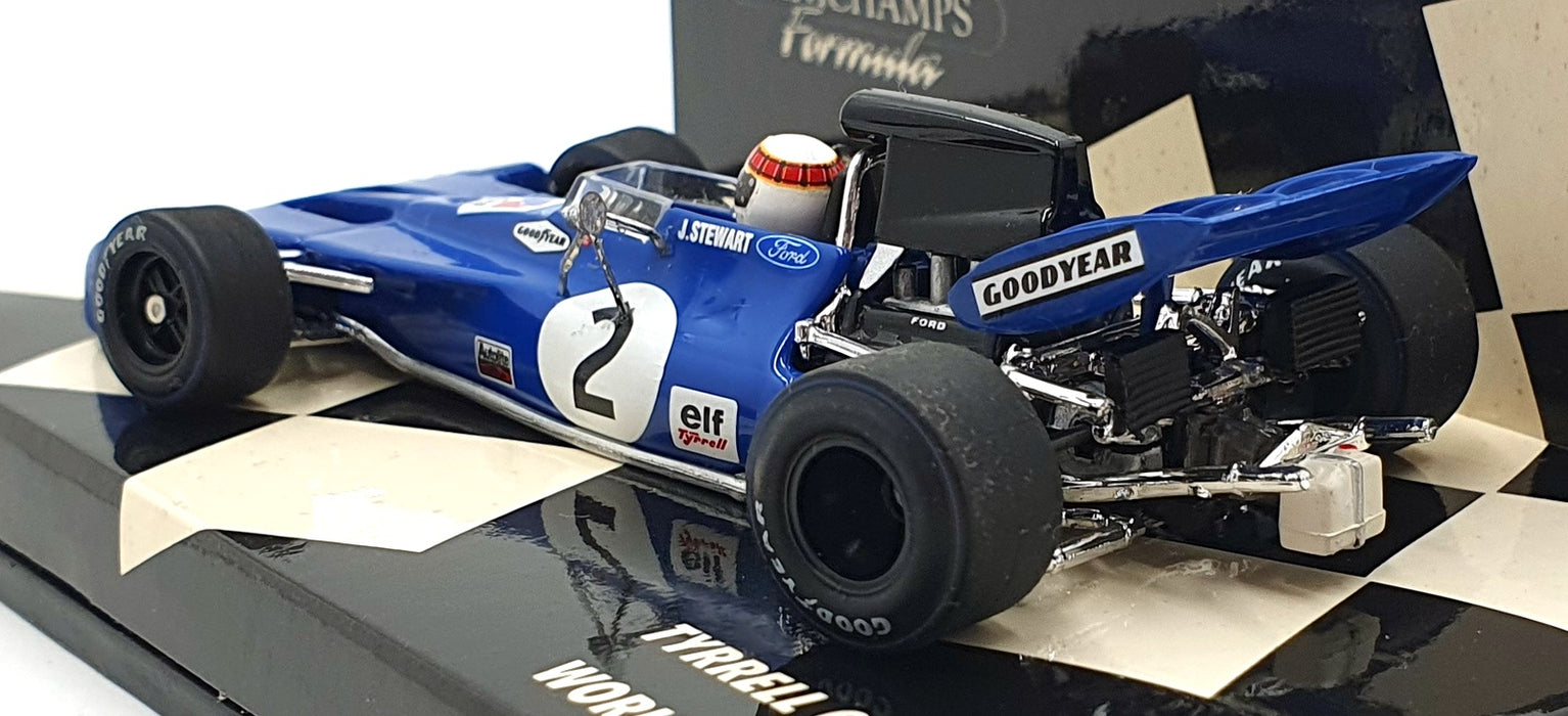 Minichamps 1/43 Scale 430 710011 F1 Tyrrell 003 #2 World Champion 1971 Stewart