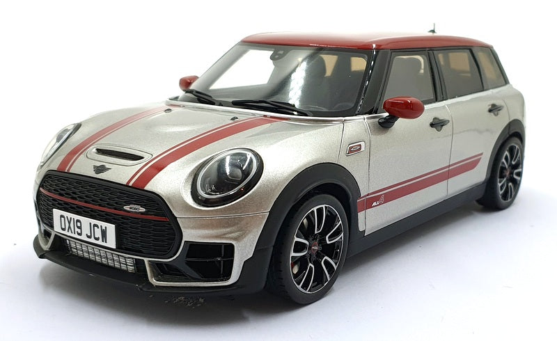 Otto 1/18 Scale Model Car OT1106 - Mini Clubman (F54) JCW - Silver/Red