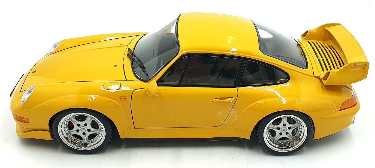 KK Scale 1/12 Scale KKDC120282S - 1996 Porsche 911 993 GT2 Coupe - Yellow