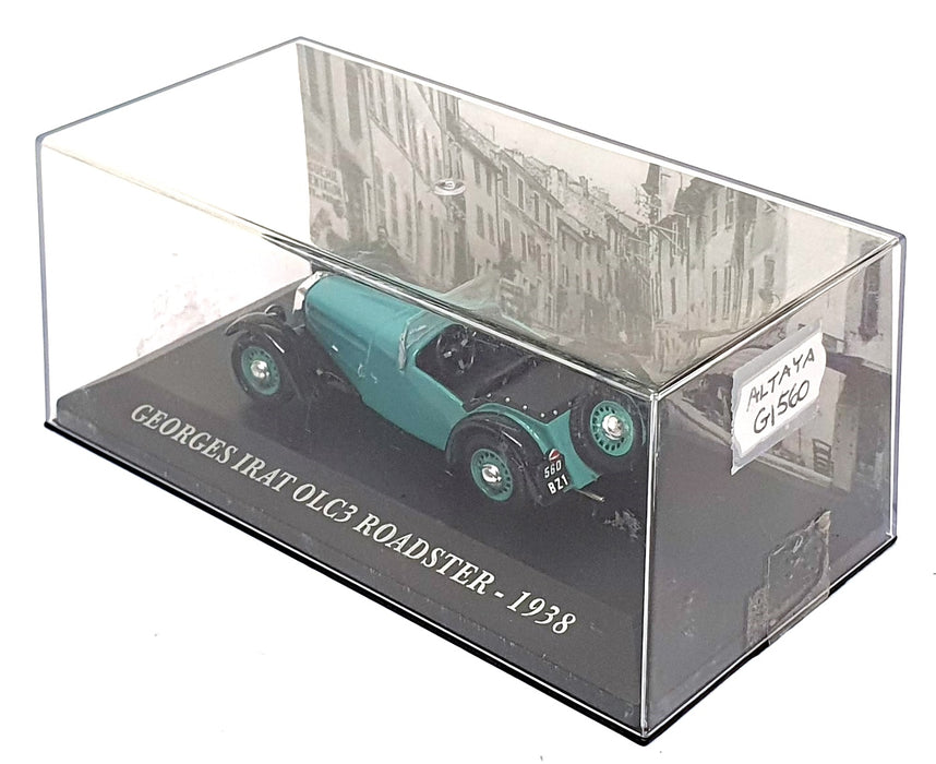 Altaya 1/43 Scale GI560 - 1938 Georges Irat OLG3 Roadster - Turquoise