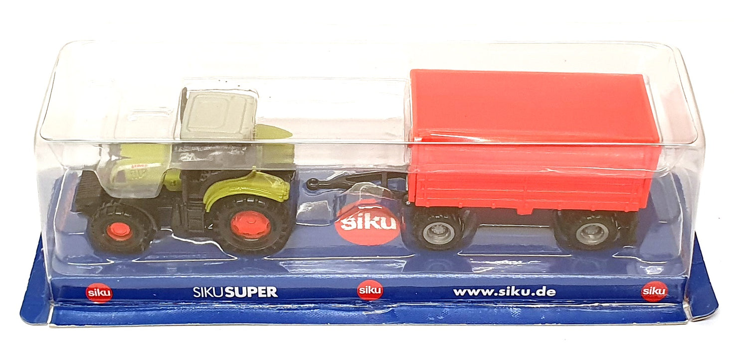 Siku 08129 - Claas Ares 697 ATZ Tractor & Trailer - Green/Red