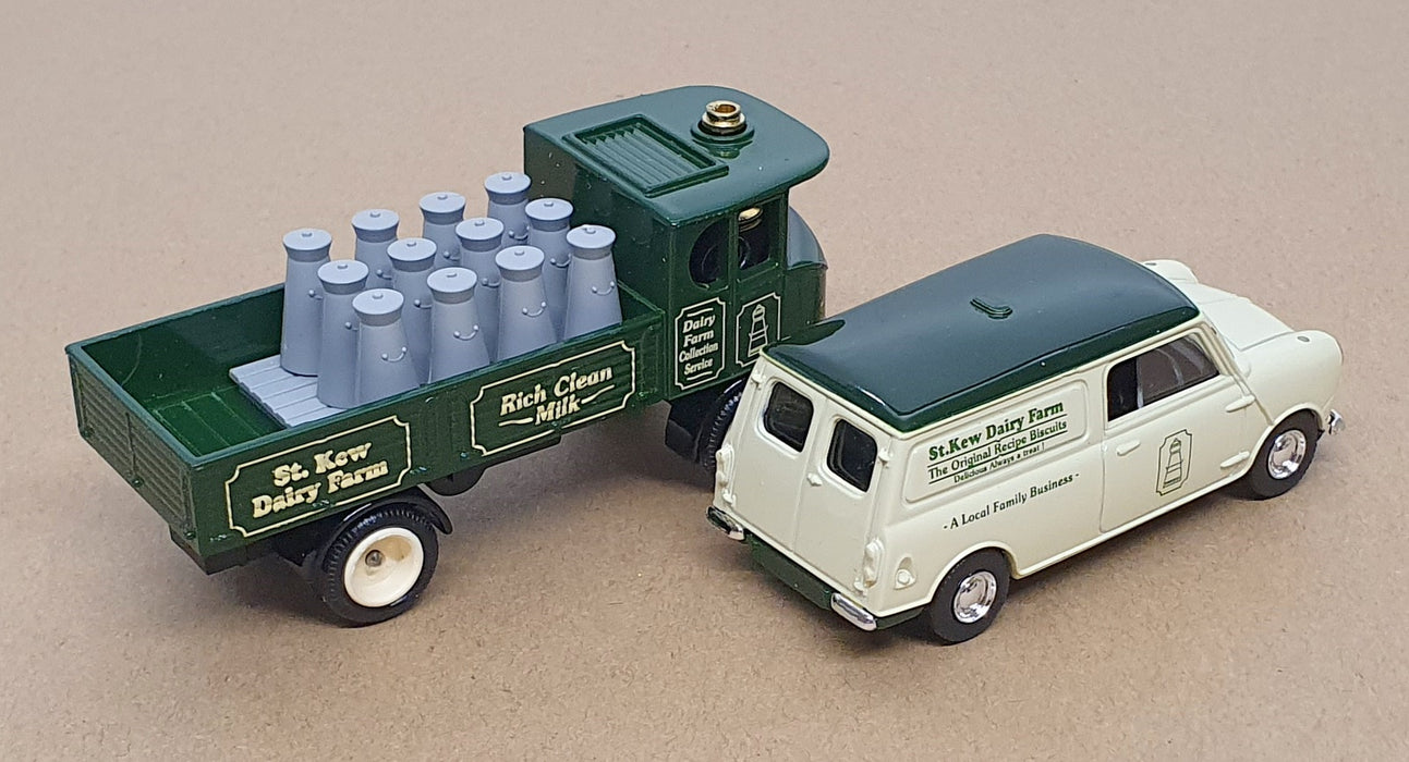 Lledo 1/43 Scale 20020 - Mini & Sentinal 2 Piece Set St. Kew Dairy Farm