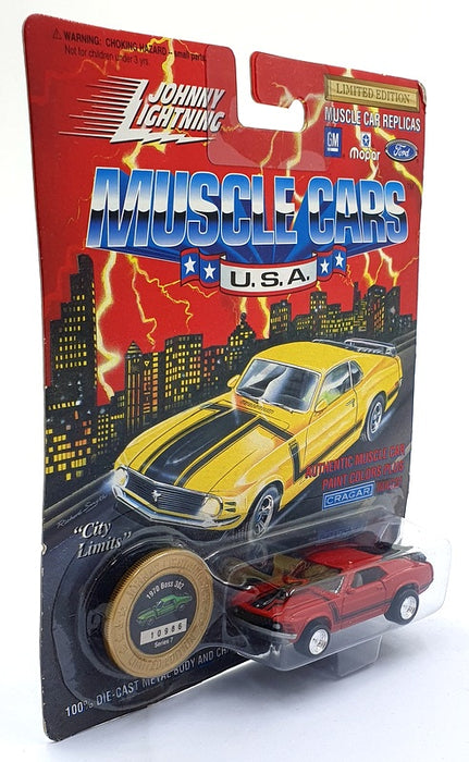 Johnny Lightning 1/64 Scale 200-170 - Muscle Cars 1970 Mustang Boss 302 - Red