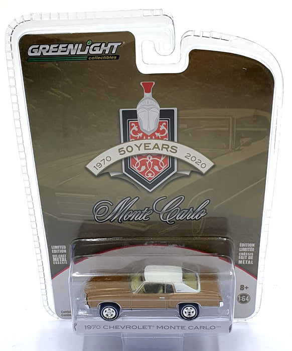 Greenlight 1/64 Scale 28060-B - 1970 Chevrolet Monte Carlo - Gold