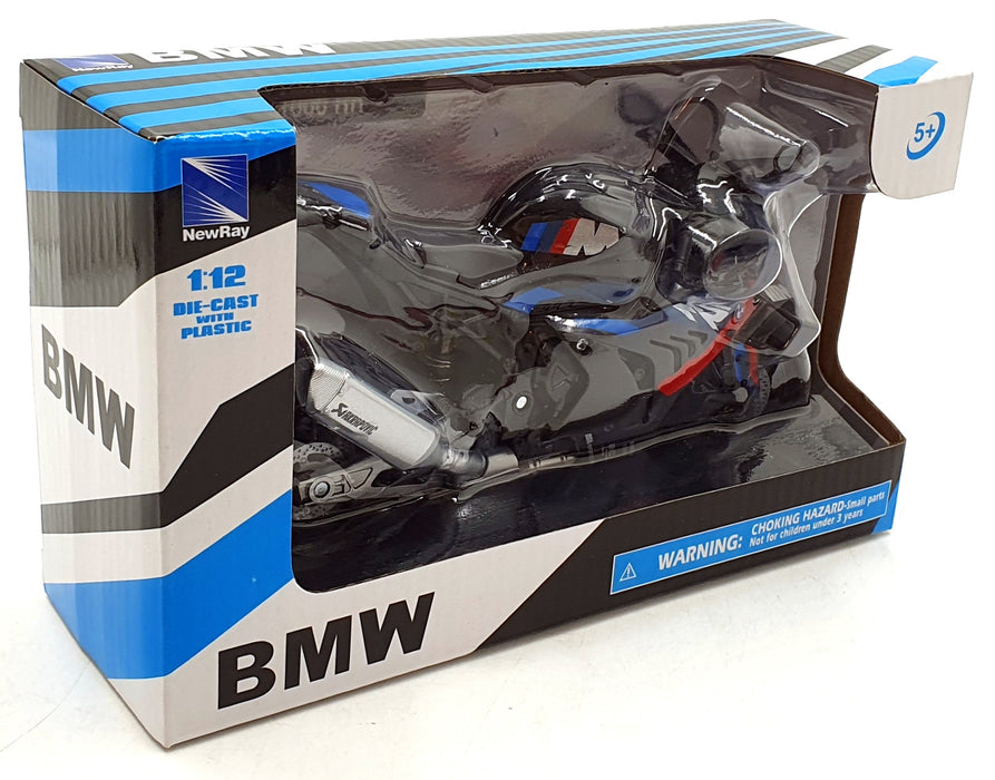 NewRay 1/12 Scale 58443 - BMW  M 100 RR Motorbike - Black/Grey