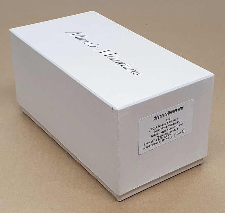 Manoir Miniatures 1/43 Scale BC2 - 1928 Bentley 4½L Le Mans Style 4Str. Tourer