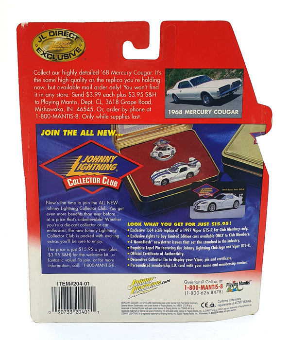 Johnny Lightning 1/64 Scale 204-01 Muscle Cars USA 1971 Mercury Cyclone Spoiler