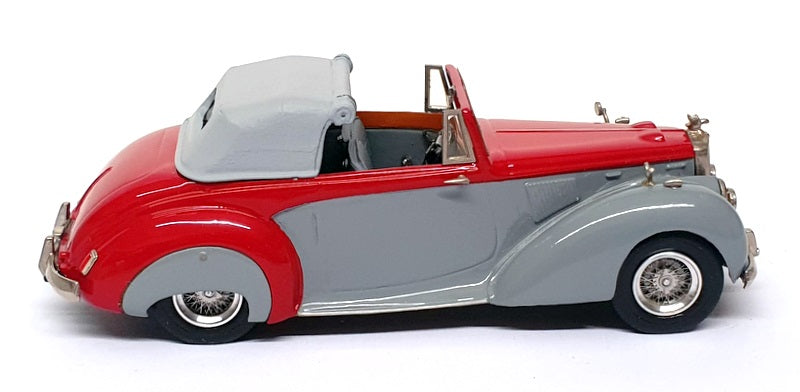 Top Marques 1/43 Scale HE5 - 1954 Alvis TC 21/100 Grey Lady D/Head - Grey/Red