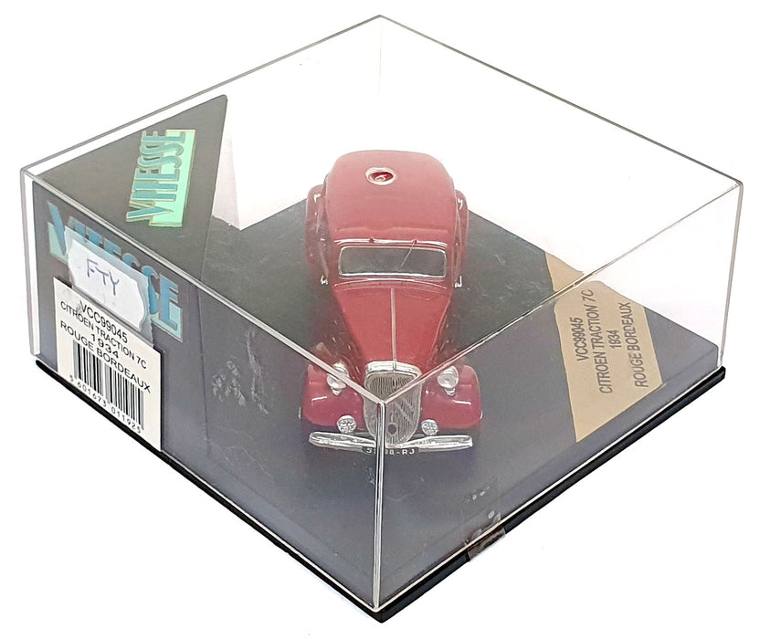 Vitesse 1/43 Scale Diecast VCC99045 - 1934 Citroen Traction 7C - Bordeaux