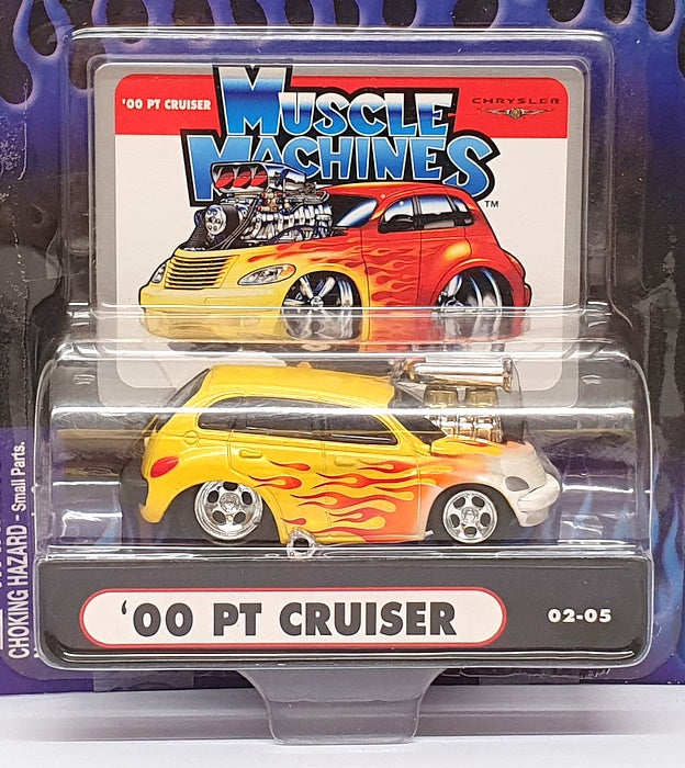 Muscle Machines 1/64 Scale 71161 02-05 - 2000 Chrysler PT Cruiser - Yellow