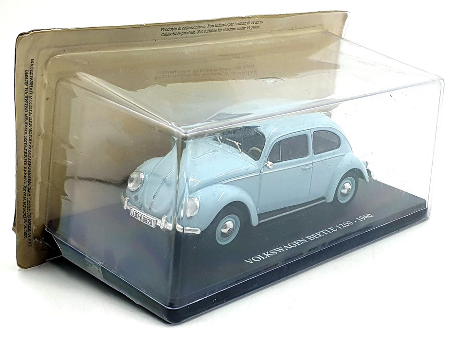 Altaya 1/24 Scale Diecast ALA0011 - 1960 Volkswagen Beetle 1200 - Blue