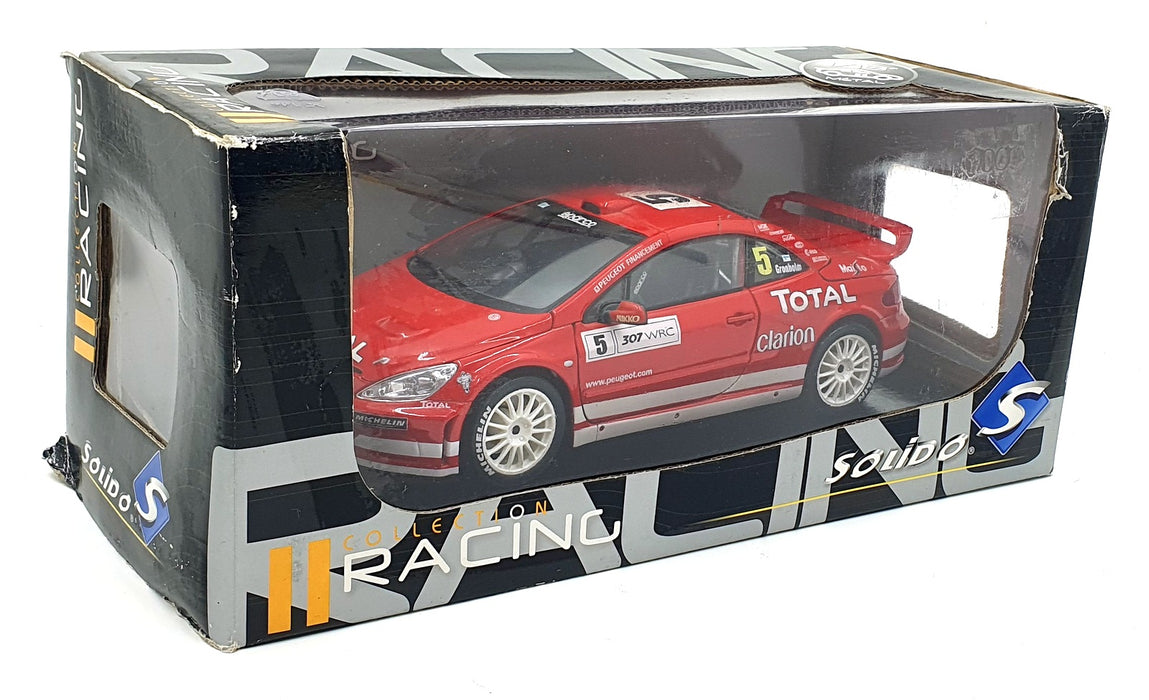 Solido 1/18 Scale Diecast 9044-20 - Peugeot 307 #5 WRC RMC 2004 - Gronholm