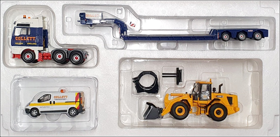 Corgi 1/50 Scale CC13427 - MAN Nooteboom JCB 456 & Vauxhall Vivaro Van - Collett