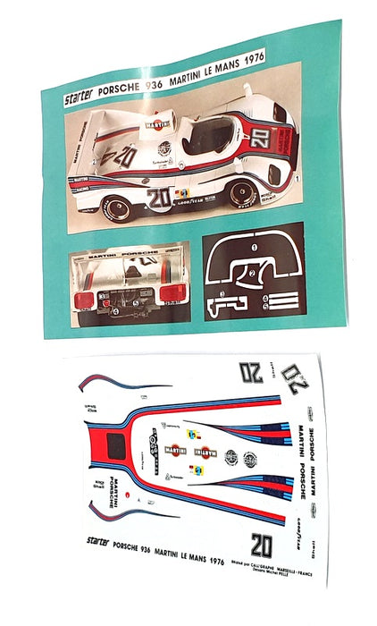 Starter 1/43 Scale Unbuilt Kit ST2076 - Martini Porsche 936 #20 Winner LM 1976