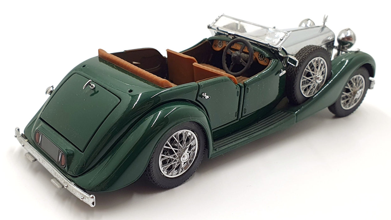 Franklin Mint 1/24 Scale B11PU51 - 1938 Alvis Roadster - Chrome/Green