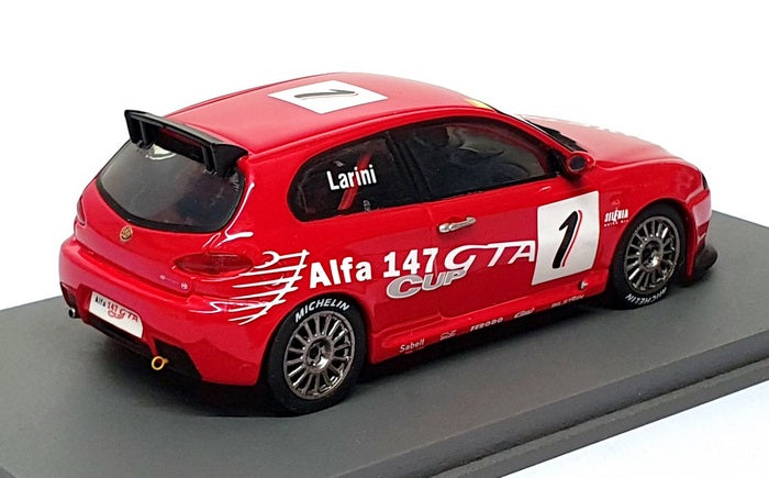 Spark 1/43 Scale S0480 - Alfa Romeo 147 GTA Cup 2003 #1 Larini - Red
