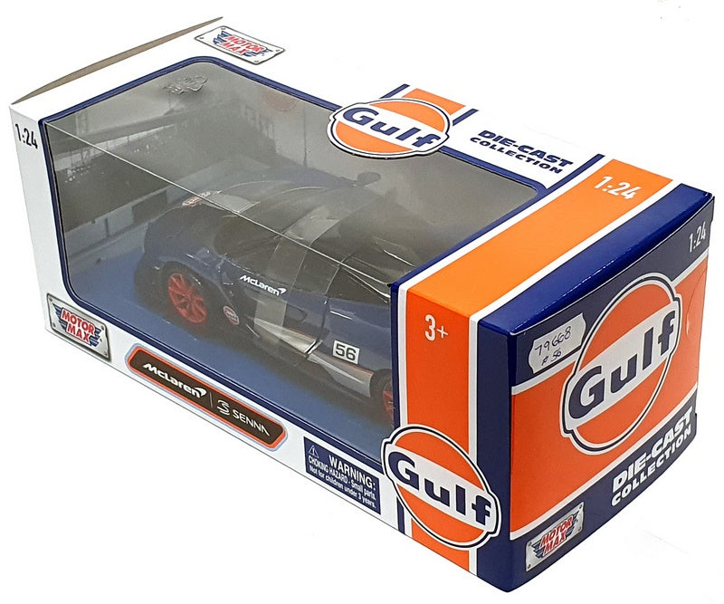 Motor Max 1/24 Scale 79668 - McLaren Senna (Gulf) Blue/Black/Silver