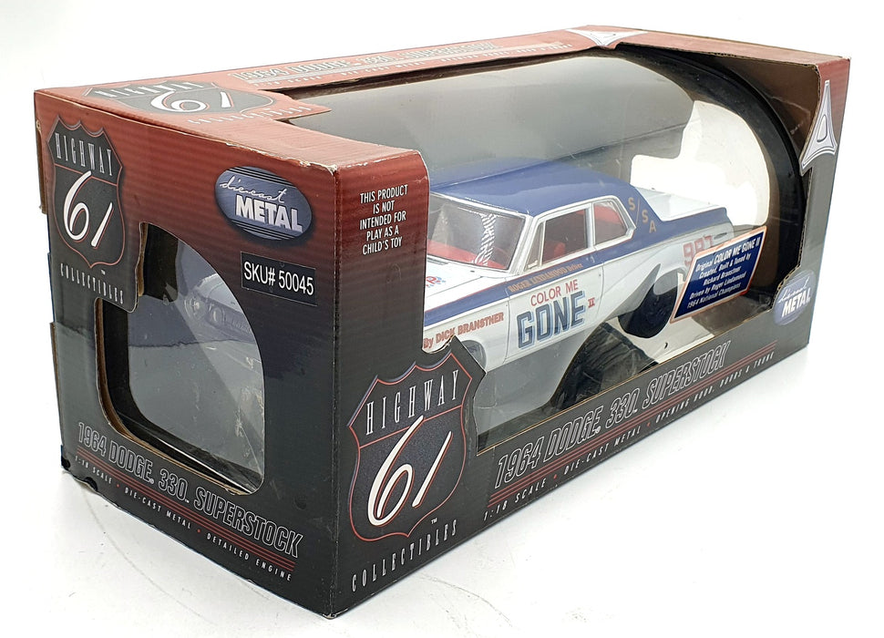 Highway 61 1/18 Scale 50045 - 1964 Dodge 330 Superstock Color Me Gone