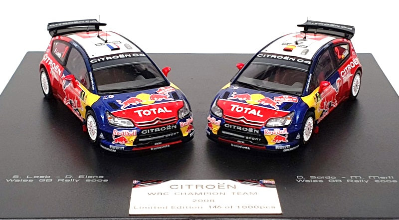 Ixo 1/43 Scale RAM350 - Citroen WRC Champion Team Wales Rally 2008