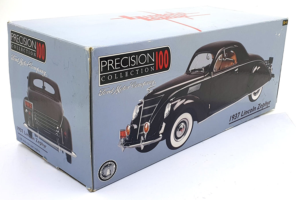 Precision 100 1/18 Scale Diecast 32890 - 1937 Lincoln Zephyr - Burgundy