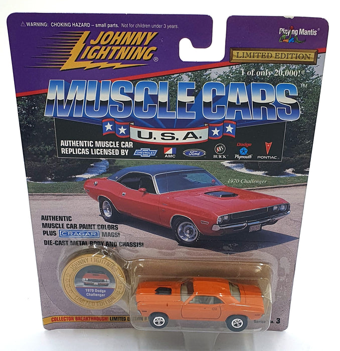 Johnny Lightning 1/64 Scale 202-03 Muscle Cars USA 1970 Dodge Challenger Orange