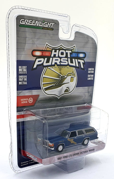 Greenlight 1/64 Scale 42890-B - 1987 Ford Ltd Crown Victoria Wagon Police Car