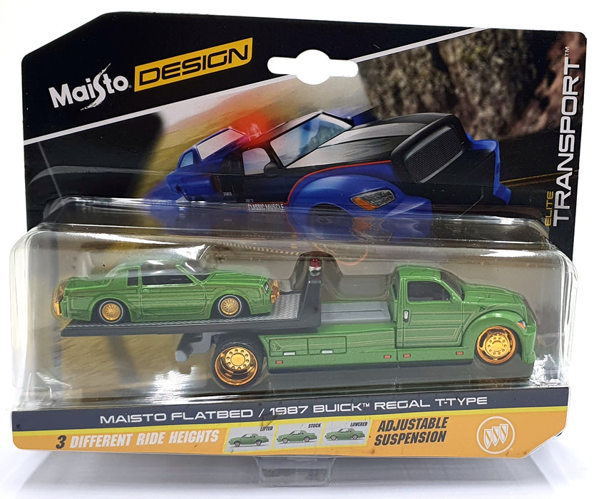 Maisto 1/64 Scale Diecast 15055 1987 Buick Regal T-Type/Maisto Flatbed