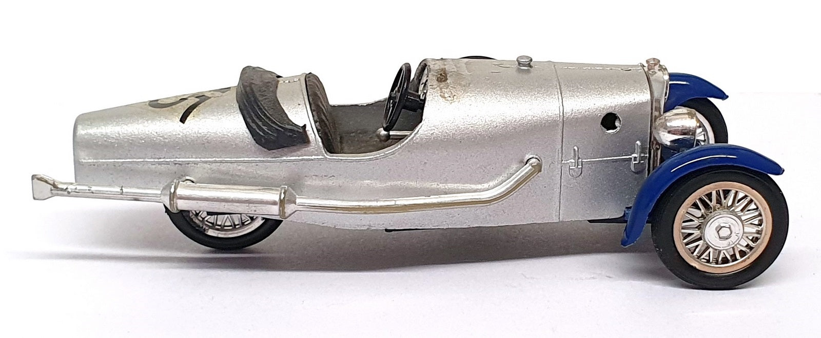 Brumm 1/43 Scale Diecast R7 - 1922 Sanford Cyclecar #15 - Silver/Blue