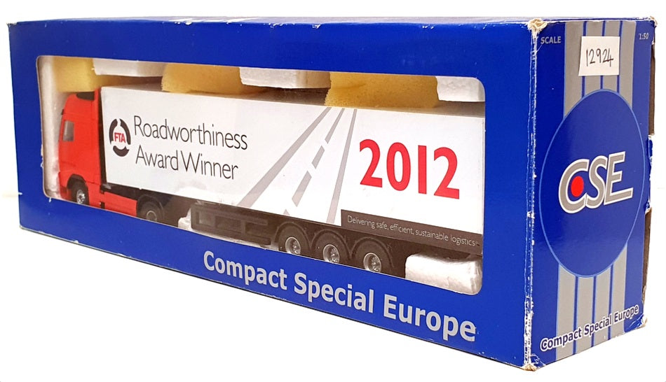 CSE 1/50 Scale 12924 - Volvo Truck & Trailer FTA 2012 - Red/White