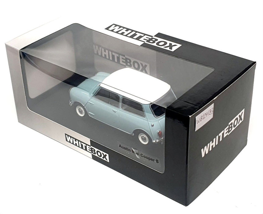 Whitebox 1/24 Scale WB124183 - Austin Mini Cooper S - Lt Blue/White