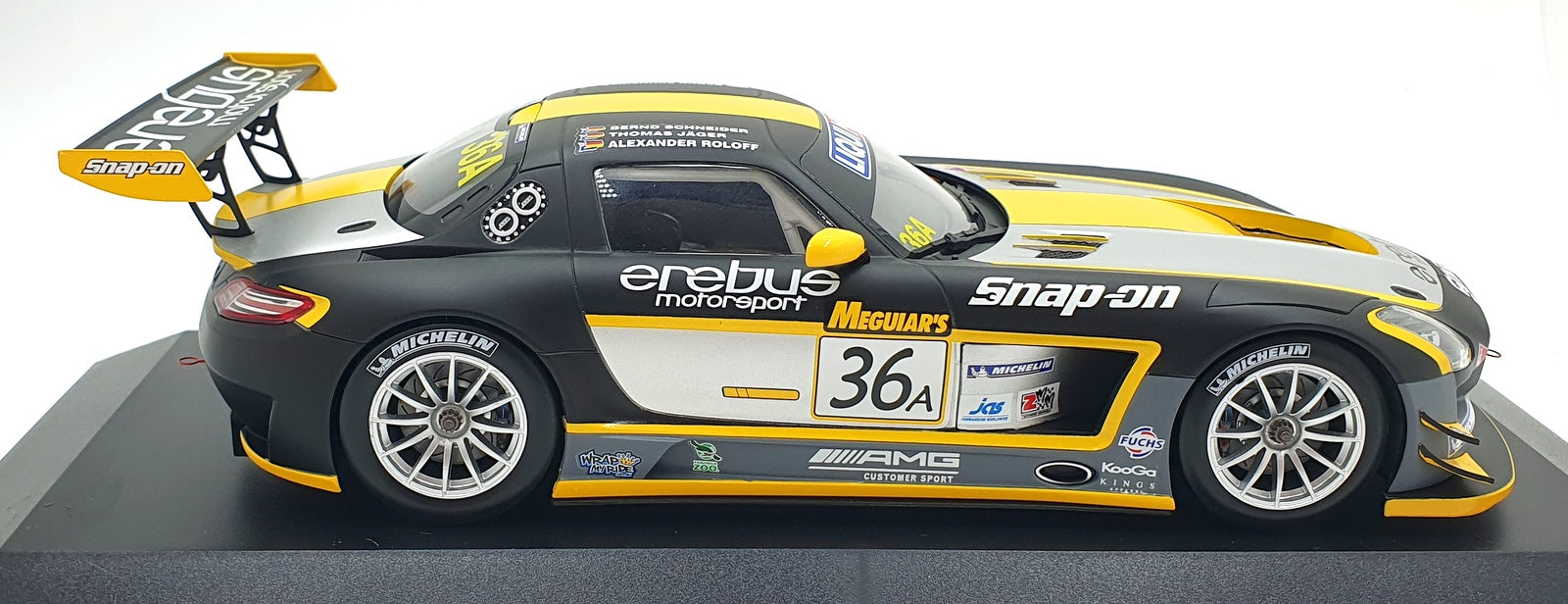 Minichamps 1/18 Scale 151 133136 - Mercedes-Benz SLS AMG GT3 Erebus 2013 #36A
