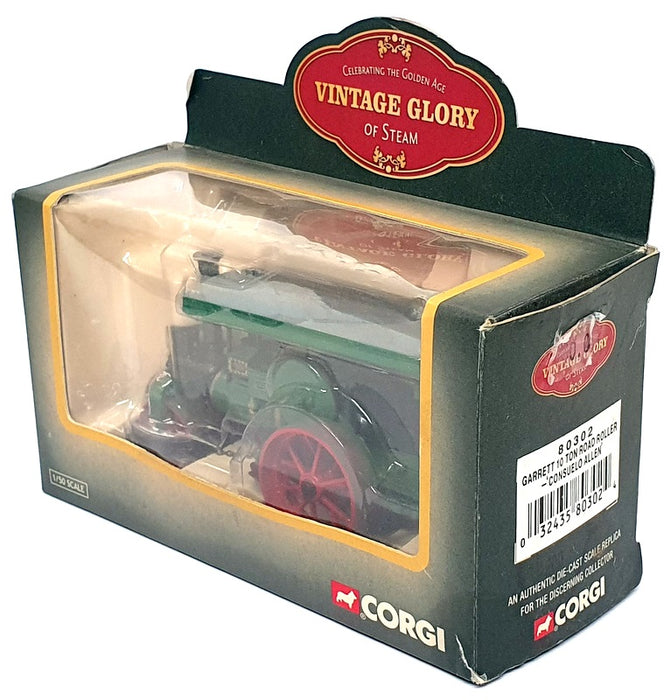Corgi 1/50 Scale 80302 - Garrett 10 Ton Road Roller (Consuella Allen) Green/Red