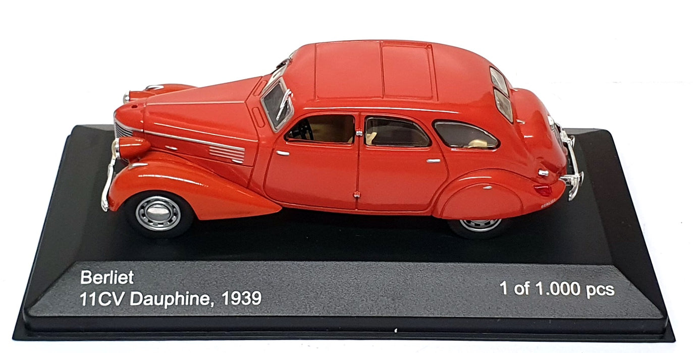 Whitebox 1/43 Scale Diecast WB100 - 1939 Berliet 11CV Dauphine - Dk. Orange