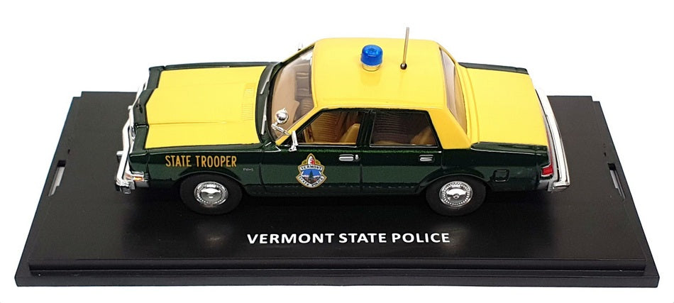 First Response 1/43 Scale FRS01 - Dodge Diplomat Police Car (Vermont)