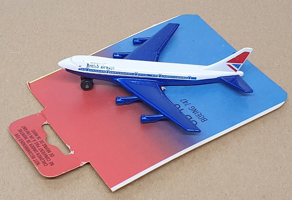 Matchbox Sky-Busters SB-10 - Boeing 747 Aircraft British Airways - Blue/White
