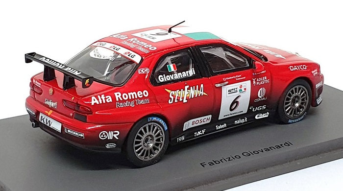 Spark 1/43 Scale S0474 - Alfa Romeo 156 #6 3rd WTCC 2005 F. Giovanardi - Red