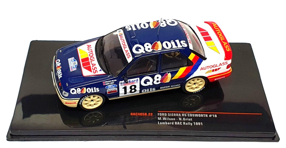 Ixo 1/43 Scale RAC405B.22 - Ford Sierra RS Cosworth #18 RAC Rally 1991