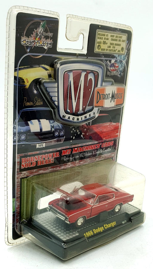 Castline M2 Machines 1/64 Scale 09-17 - 1966 Dodge Charger - Red