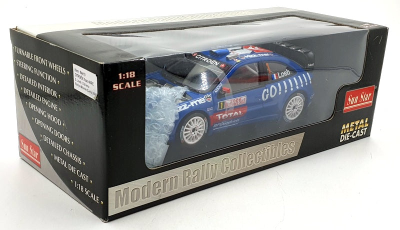 Sun Star 1/18 Scale Diecast 4419 - Citroen Xsara WRC Monte Carlo S.Loeb 2006